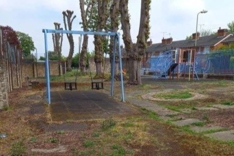 Old Playground Swings
