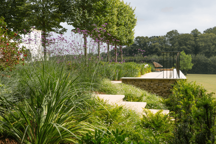 garden for steep sloped garden