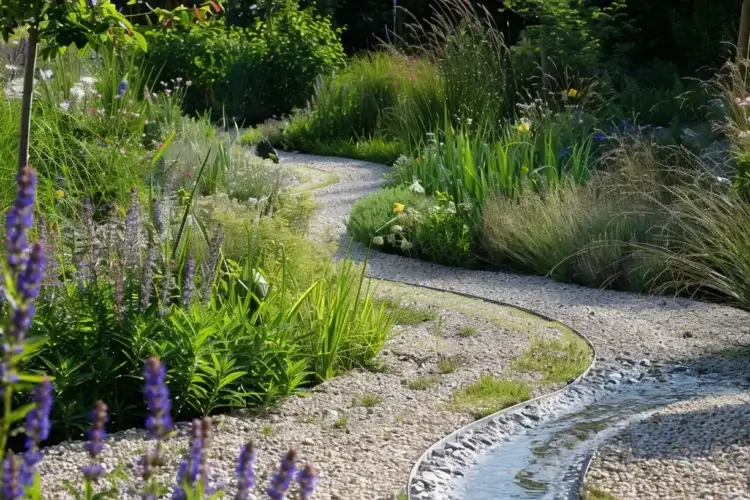 gravel swale water management
