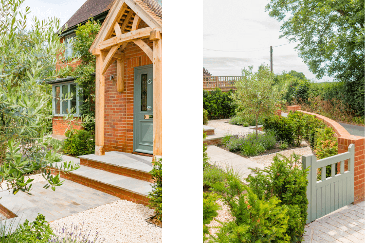 modern country front garden