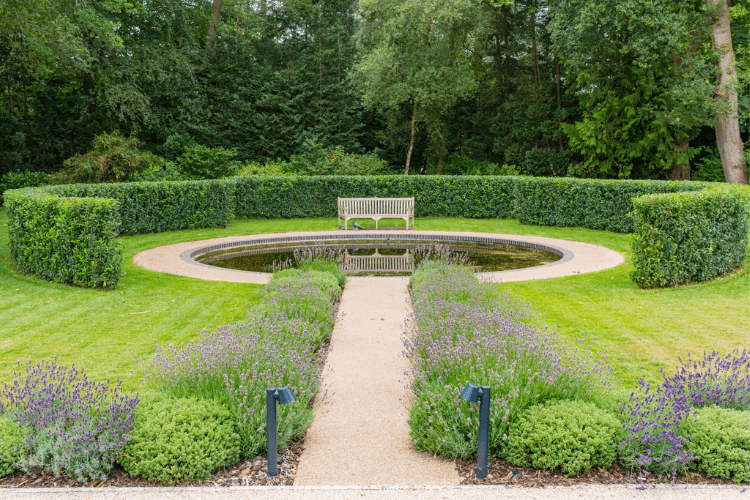 formal pond and hedging