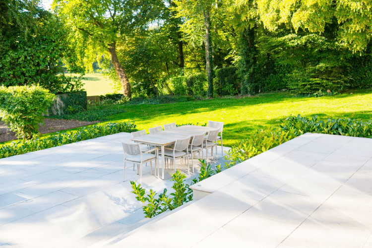 large dining patio